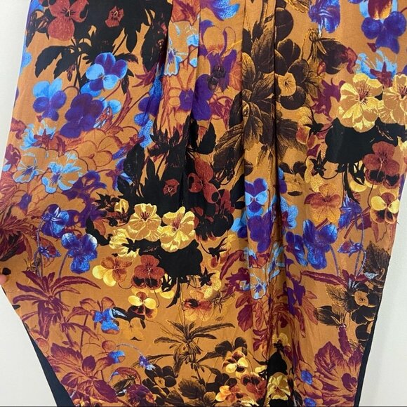 Anthropologie 100% Silk Pintura Shift Dress Size XS Floral Print Bohemian Boho - Picture 7 of 10